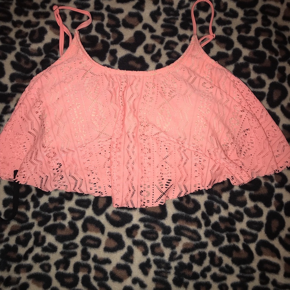 Pink bathing suit top
